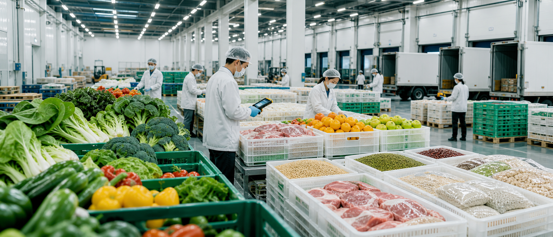 鲜蔬类 鲜肉类 粮油类 禽蛋类